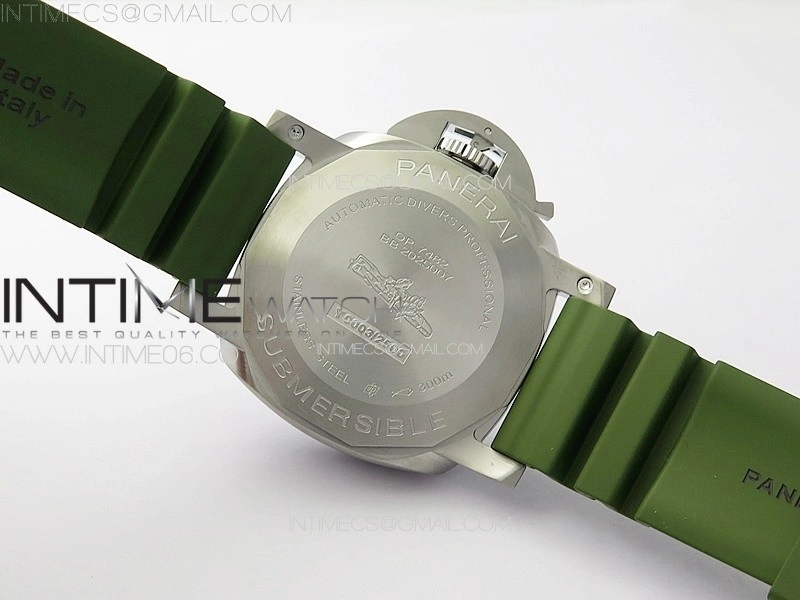 PAM1226 Y VSF 1:1 Best Edition White Dial on Green Rubber Strap P.900 Super Clone